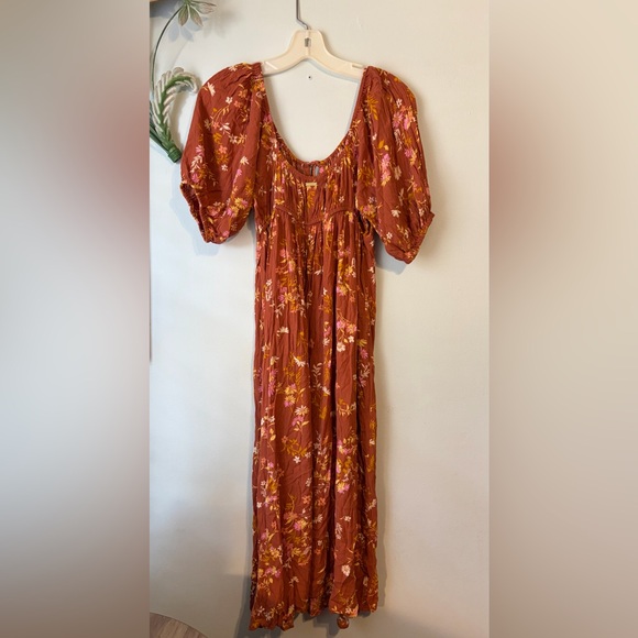 Billabong Rust Floral Dress - Picture 2 of 3